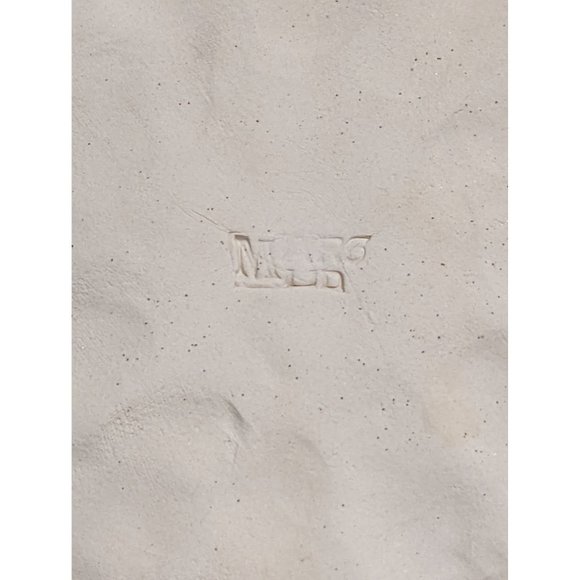 Mars Mud Handmade Pottery Celadon Glaze Treat Snowflake Plate Winter Holiday - Picture 4 of 6